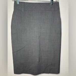 Banana Republic Wool Gray Pencil Skirt‎ Size  2 Petite